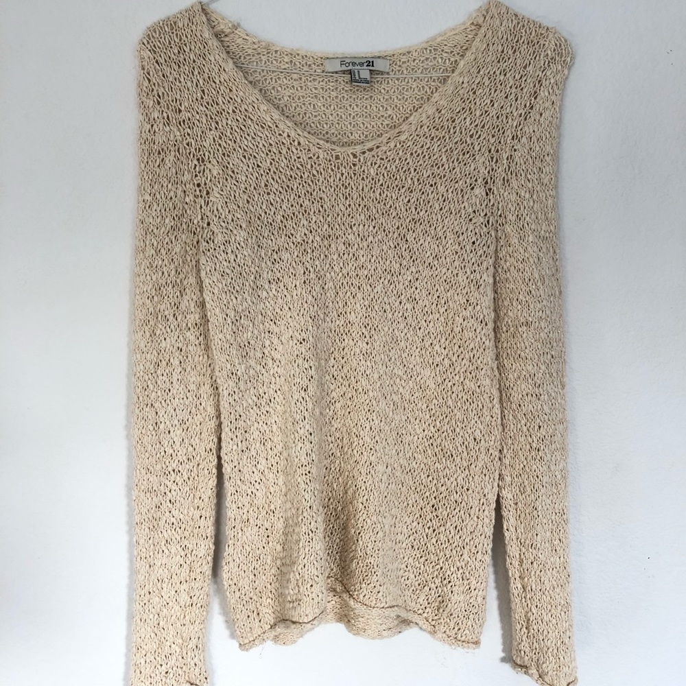 Forever 21 Sparkly Oversized Sweater